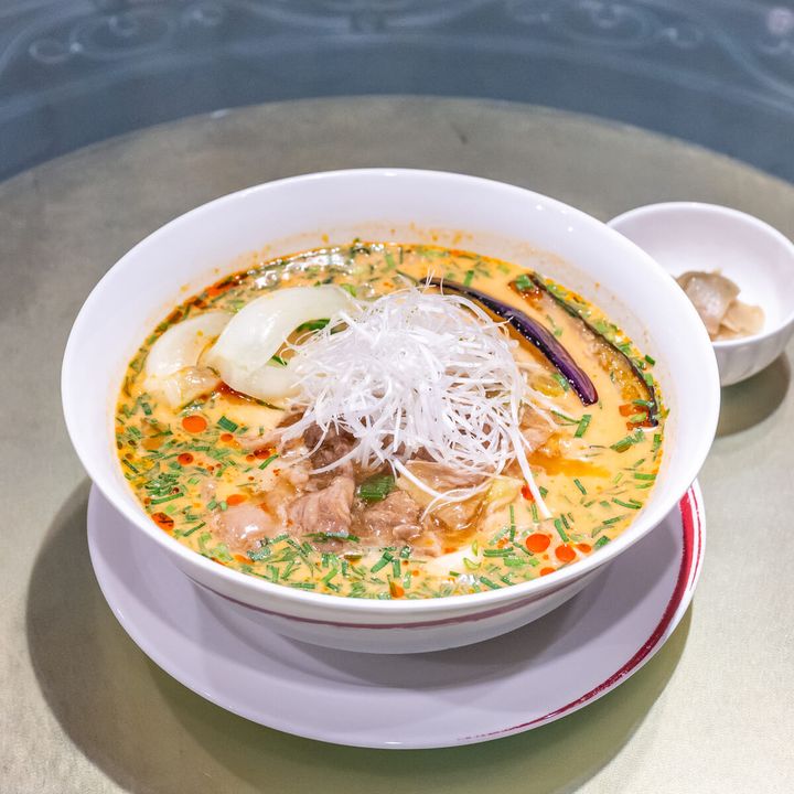 黒毛和牛と胡麻ペースト入り冷やし担々麺