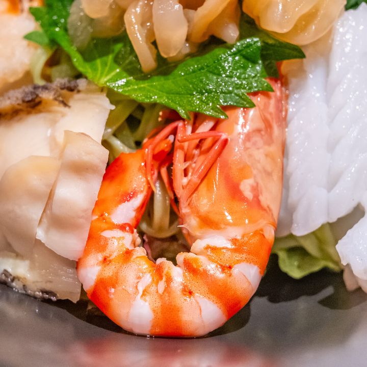 海鮮冷麺 ～3種ソース食べ比べ～ えび