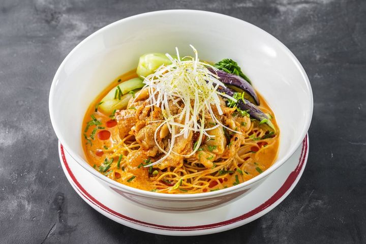 黒毛和牛と胡麻ペースト入り冷やし担々麺