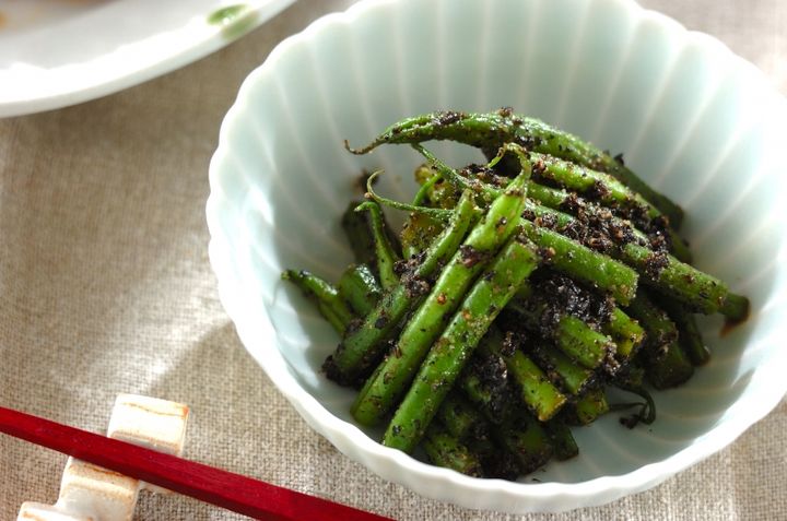 サヤインゲンのゴマよごし