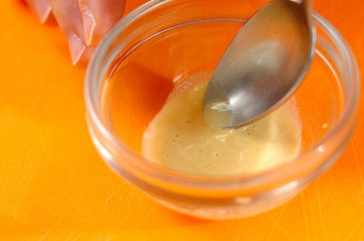 湯葉の白みそ汁の下準備1