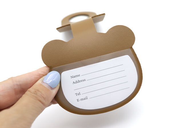 ダイソー トラベルネームタグ（クマ） ネームカード