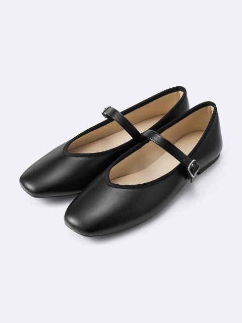 2025guレディース黒メリージェーンシューズ