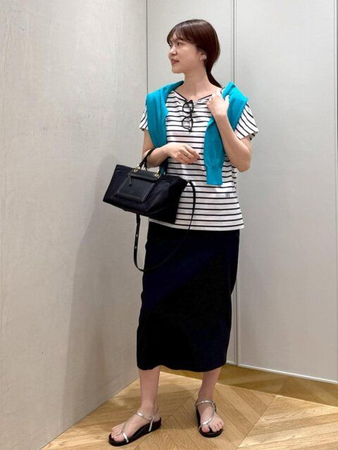 ボーダーTシャツコーデ5