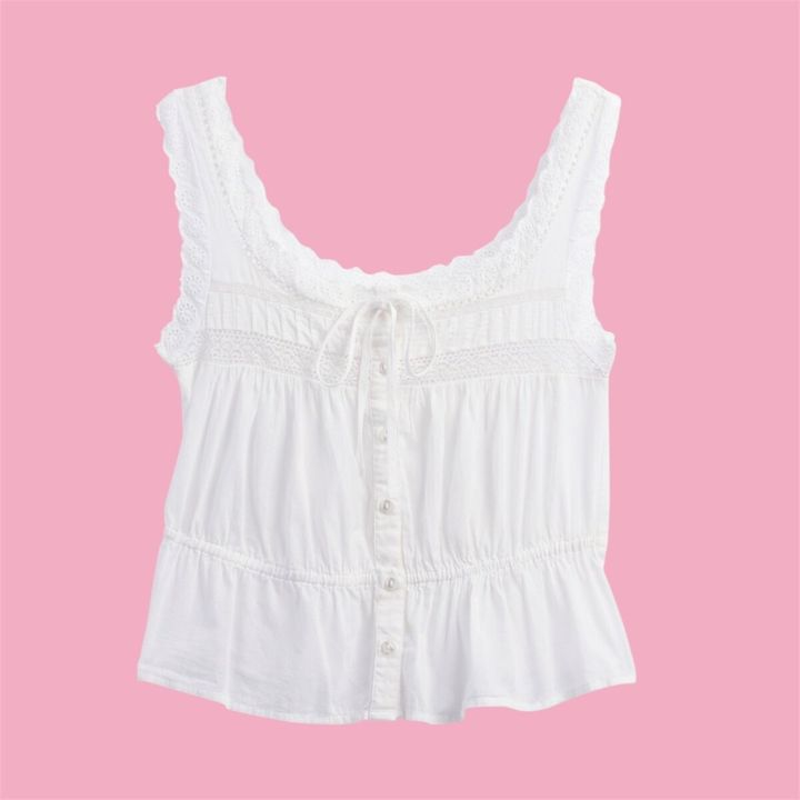 【6月17日先行発売】GAPのコットンレーストップス♡