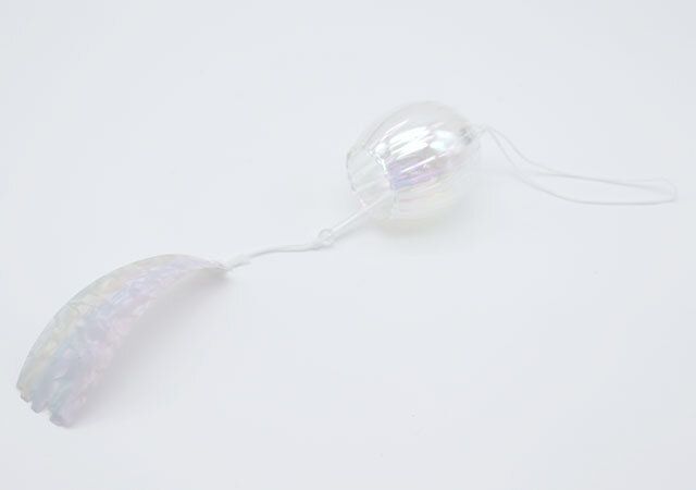 ダイソー ガラス風鈴（オーロラ、B） 