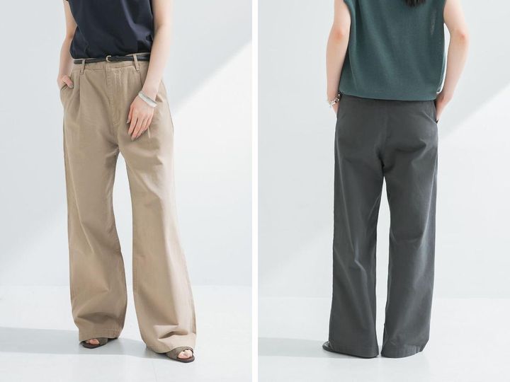 画像: 「new basic タックワイドチノパンツ」各￥16,500 出典：アーバンリサーチ