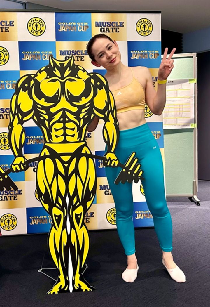 ボディコンテストに出場した際のユキコさん