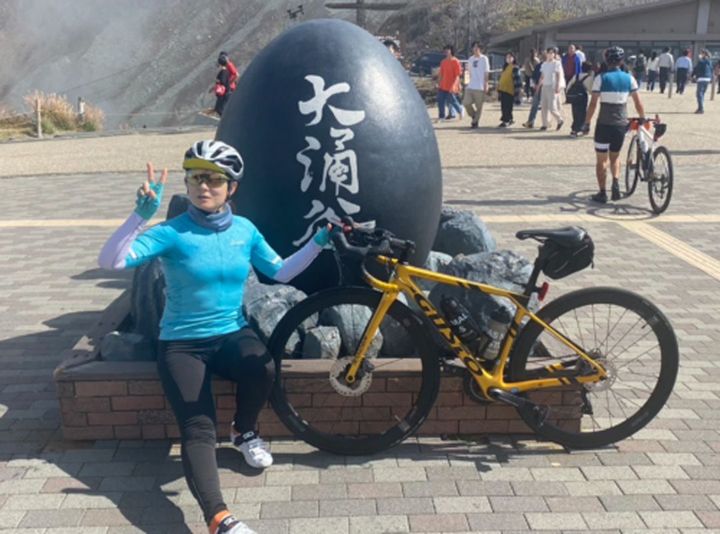 ロードバイクとユキコさん