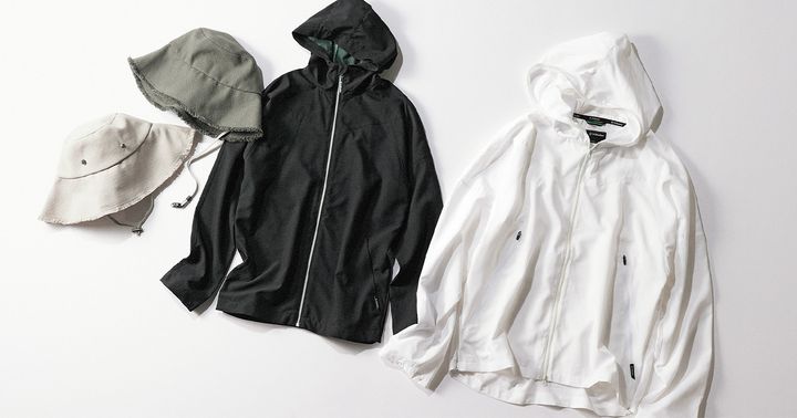 マールマールのキッズハットと大人用ハットとワークマンのUVや遮熱機能があるメンズフーディとキッズフーディ