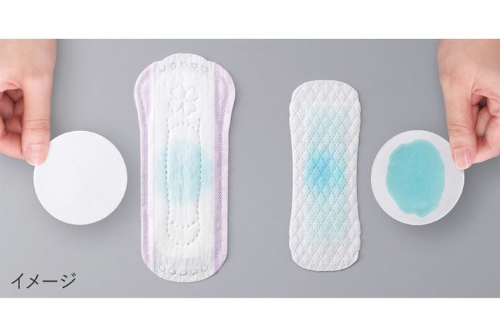 吸水ナプキンとおりものシートの比較画像
