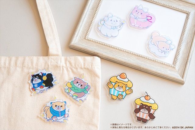 アクリルバッジ忠犬もちしば