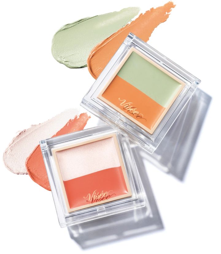 林 由香里さんのセザンヌ フェイスアイパレット 01を使ったメイク コンシーラー