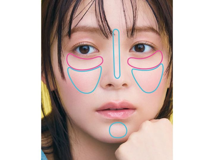 林 由香里さんのセザンヌ フェイスアイパレット 01を使ったメイク コンシーラー