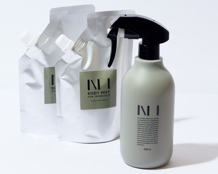 NI BODY MIST スターターキット（専用ボトル、詰替パウチ200mL×2個）¥4,480／NIサポートデスク