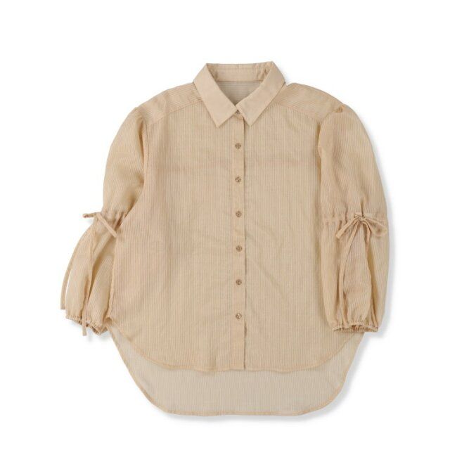 2025夏しまむらコラボストライプシアーブラウス