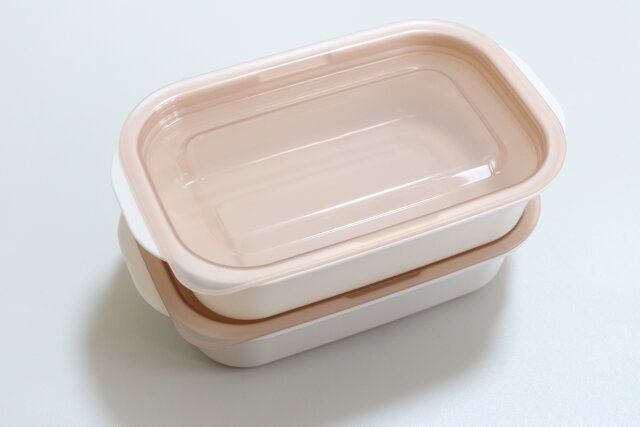 とにかく洗いやすいお弁当箱270mL2個組 積み重ね