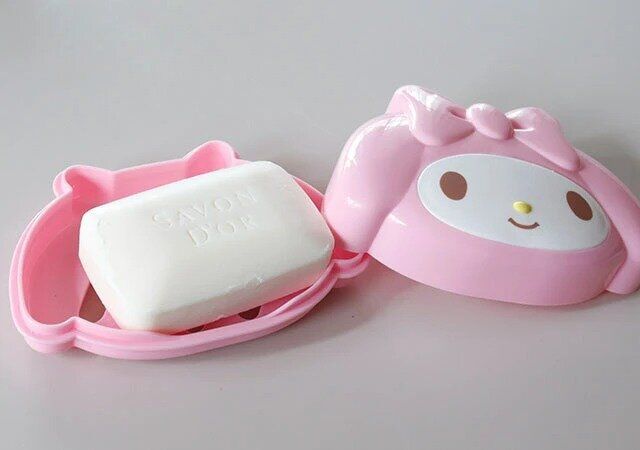 ダイソー マイメロディ ふた付きソープディッシュ