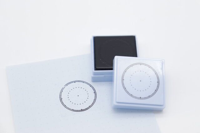 ダイソー ログスタンプ（円）