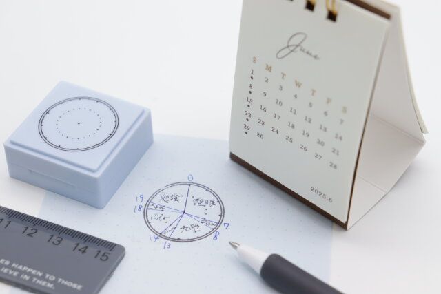 ダイソー ログスタンプ（円） 使用例