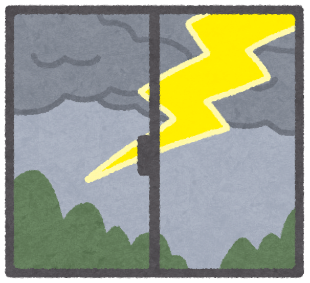 いろいろな窓の外の天気のイラスト | かわいいフリー素材集 いらすとや