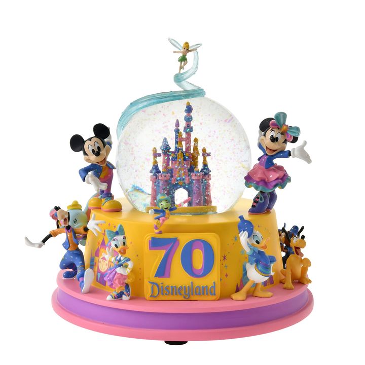 ディズニーキャラクター スノードーム ミュージック＆ライトアップ DISNEYLAND RESORT 70TH CELEBRATION