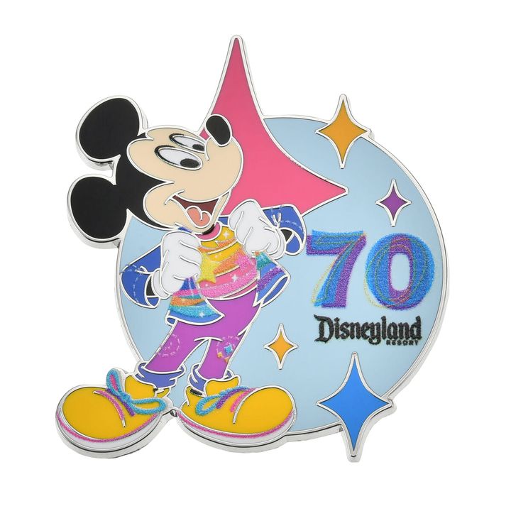 ミッキー ピンバッジ DISNEYLAND RESORT 70TH CELEBRATION