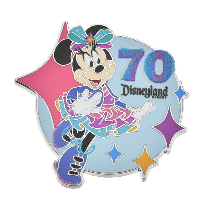 ミニー ピンバッジ DISNEYLAND RESORT 70TH CELEBRATION