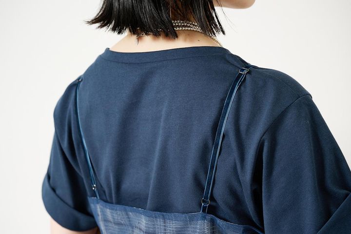 画像1: 【GLOBAL WORK】遥プロデュース / カットソー＆チュールワンピセット¥8,990 www.dot-st.com