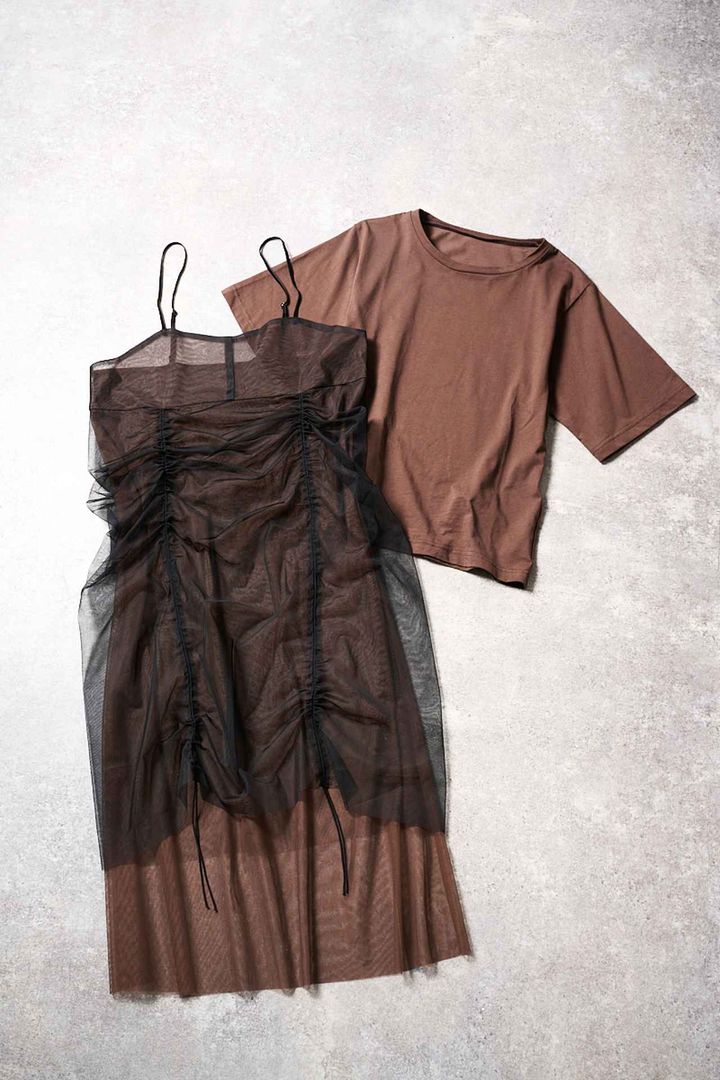 画像2: 【GLOBAL WORK】遥プロデュース / カットソー＆チュールワンピセット¥8,990 www.dot-st.com