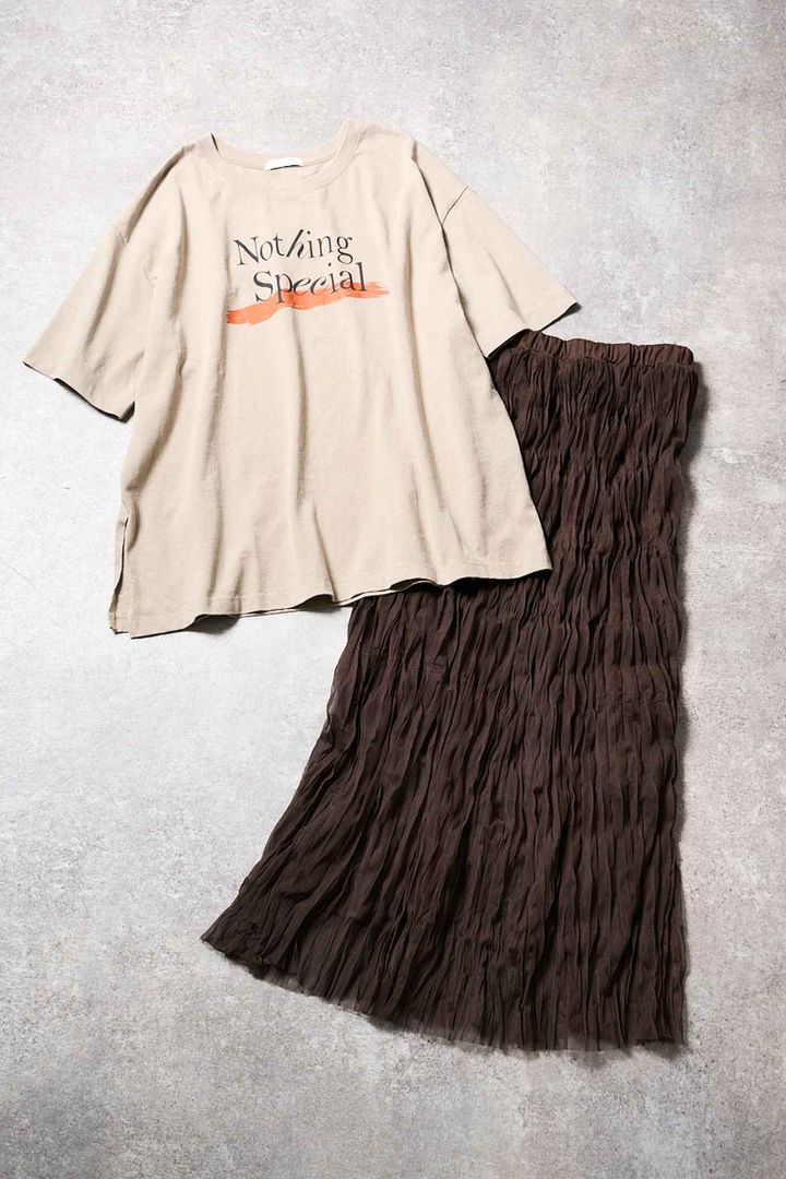 画像3: 【GLOBAL WORK】しゅりプロデュース / ロゴT＆チュールスカートセット¥8,990（フリーサイズ） www.dot-st.com