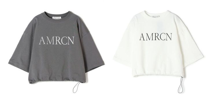 画像: 「PARIGOT別注 ロゴ刺繍ドローストリングTシャツ」各￥12,650【アメリカーナ】 出典：パリゴ