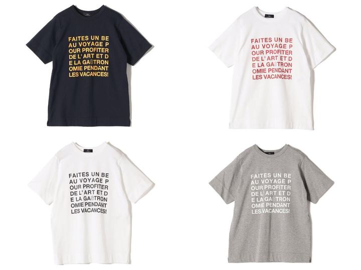 画像: 「ロゴ TEE」各￥13,200【シップス プライマリー ネイビー レーベル】 出典：シップス