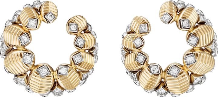 「グラン ドゥ カフェ」イヤリング（YG×ダイヤモンド）￥8,118,000 （予定価格）＊7月1日発売予定 ©Cartier