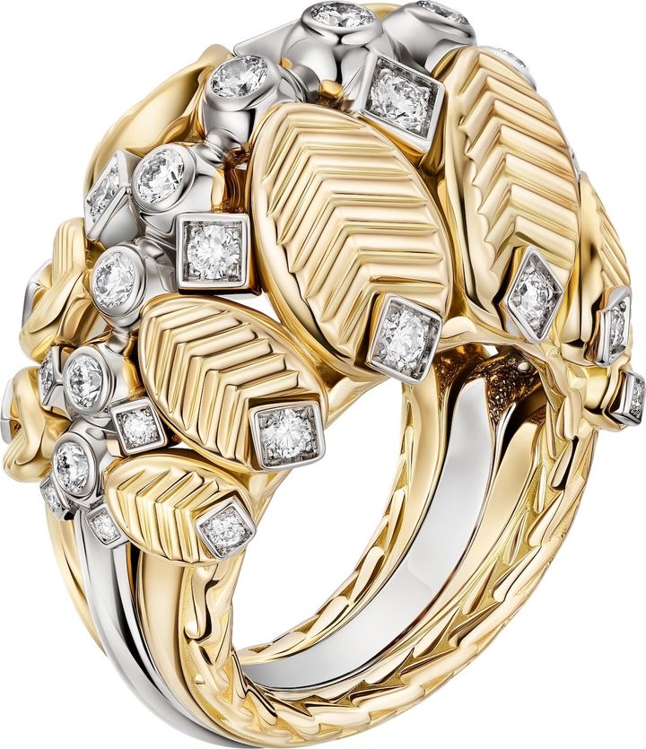 「グラン ドゥ カフェ」リング（YG×ダイヤモンド）￥5,385,600（予定価格）＊7月1日発売予定 ©Cartier