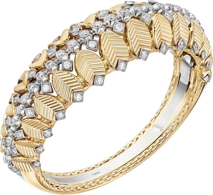 「グラン ドゥ カフェ」ブレスレット（YG×ダイヤモンド）￥14,388,000 （予定価格）＊7月1日発売予定 ©Cartier