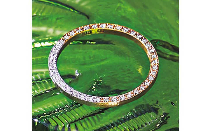 チェリーブラウンの３色リング