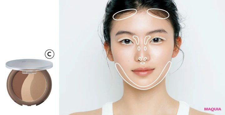 パウダリーファンデ＋シェーディングで自然に小顔！ 長井かおり式・小顔見せベースメイク_13