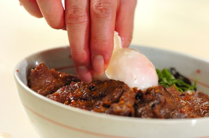 みそ漬け牛タン丼の作り方2