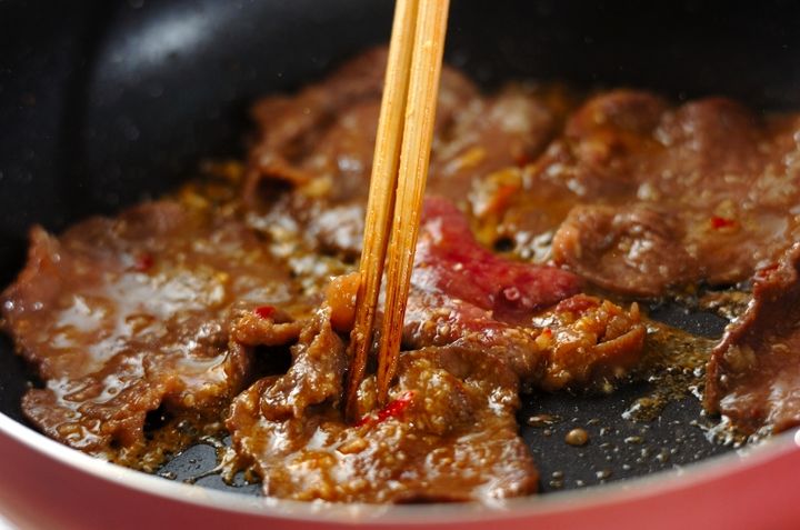みそ漬け牛タン丼の作り方1