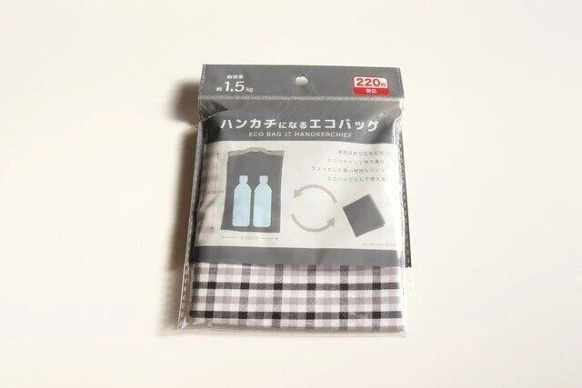 ダイソー ハンカチになるエコバッグ パッケージ
