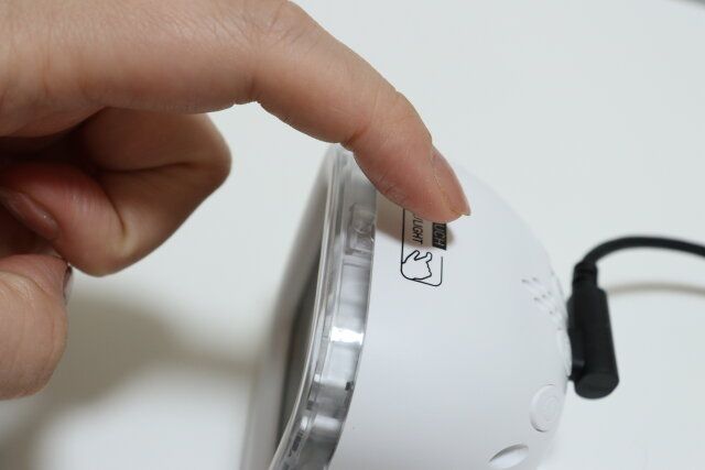 ナイトライトデジタル時計（WH） ボタン