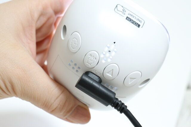 ナイトライトデジタル時計（WH） ケーブル