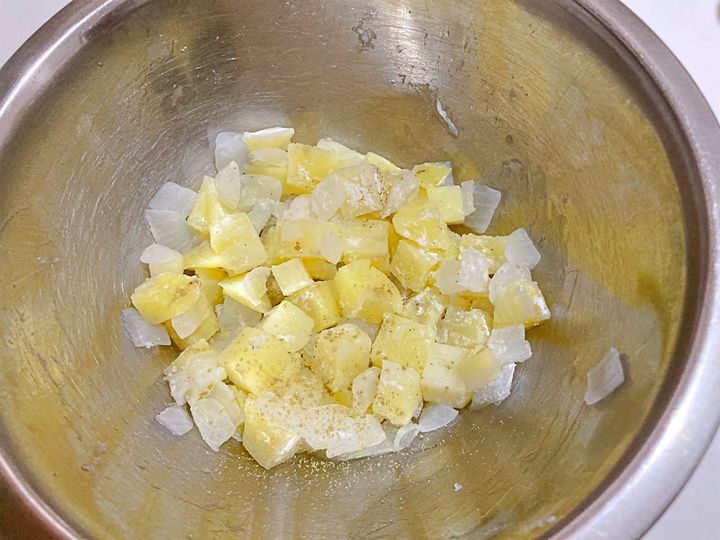 乾燥タイムを入れてさっくりと混ぜる