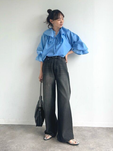 キレイめブラウスコーデ4