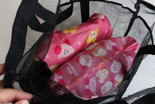 ダイソーのメッシュバッグ（ポーチ付）3