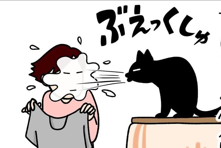 漫画「口を開けてなくてよかった」のカット（ぱるぱーるさん提供）