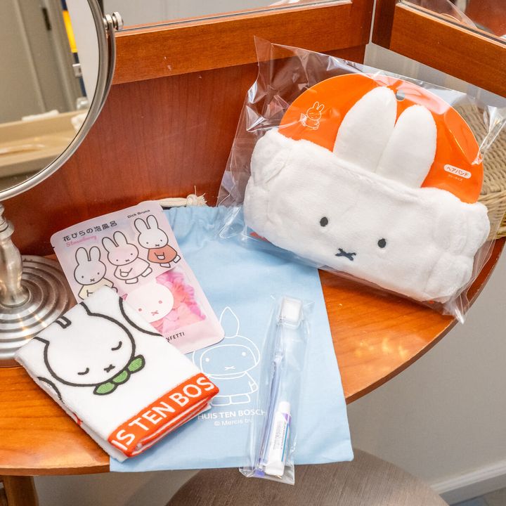 ハウステンボス「アンクルパイロットのフライトアドベンチャー」ミッフィールーム アメニティ