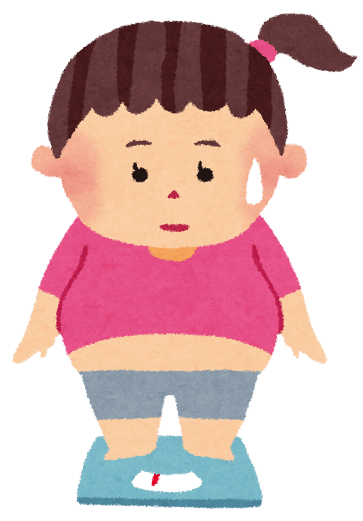 ダイエットのイラスト「体重計・女性」 | かわいいフリー素材集 いらすとや