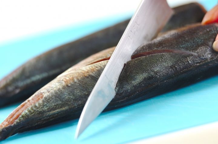 アジのショウガ煮の下準備1